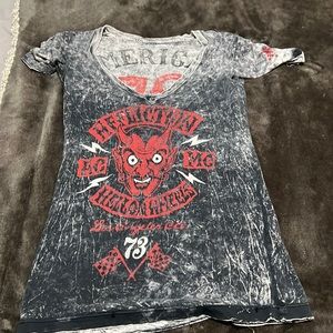 Affliction American custom reversible T-shirt